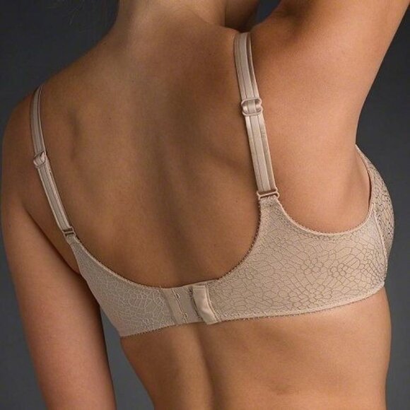 🆕CHANTELLE C Magnifique Seamless Minimizer Bra UnPadded UW Beige 36DDDD #1891 - Picture 4 of 10